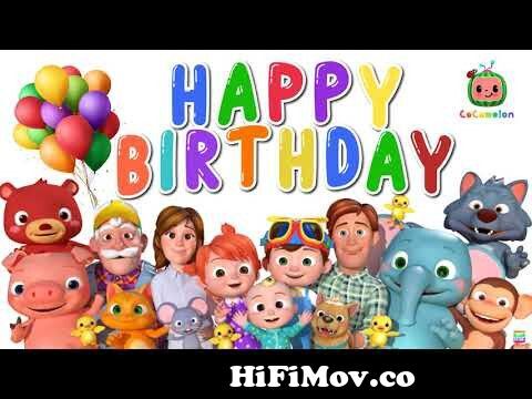 Happy Birthday Song | Cocomelon | 1080P HD | Backdrop from happy birthday  song cocomelon Watch Video 