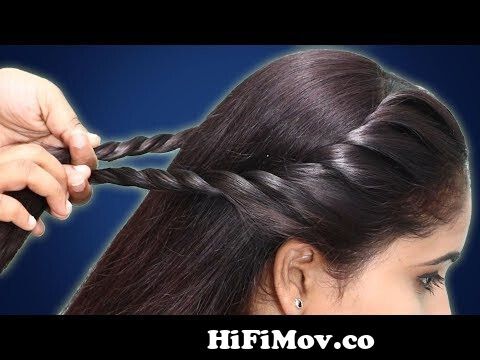 2 Side Juda braid hairstyle for girls | hair style girl | simple hairstyle  | #hairstyles from how to make khajuri choti Watch Video 