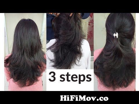 How to do step hair cut in just 3 steps Advanced Step hair cut tutorial  easy way step by step cut from 3 step hair cut Watch Video 