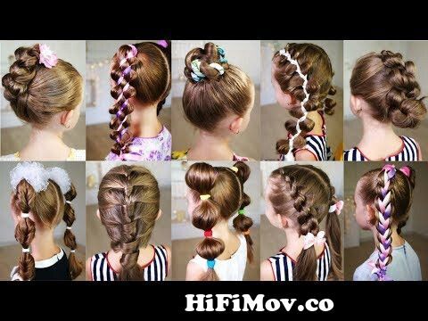 10 cute 3-MINUTE hairstyles for busy morning! Quick and easy hairstyles for  school! from 3 party hairstyles Watch Video 