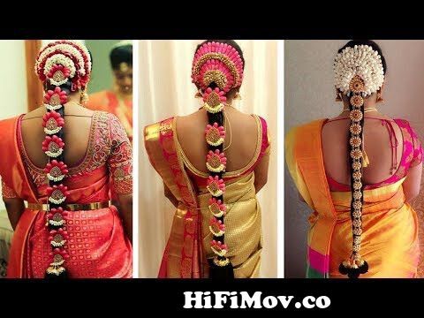 Indian Bridal Hairstyles | Wedding Hairstyles Step By Step | Bridal Bun and  Bridal Plait Hairstyles