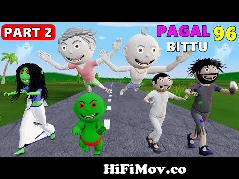 Pagal Bittu Sittu 96 | Bhoot Wala Cartoon Part 2 | Bittu Sittu Toons |  Pagal Beta | Cartoon Comedy from bhoot Watch Video 