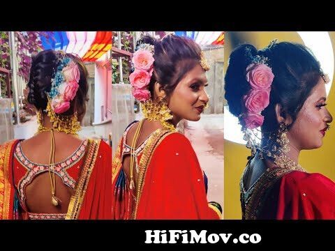 Latest Peshwai khopa hairstyle ll full tutorial on real maharashtrian  bridal look ll ❤️ from khopa hairstyle Watch Video 