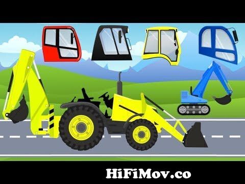 Excavator Mini with Bulldozer | Construction Machinery - What  cabin?Vehicles for Kids - Cartoon from gali Watch Video 
