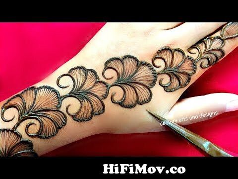 Learn Easiest Henna Mehndi Design | Step by Step Mehendi Designs for Hand |  MehndiArtistica 2020 - YouTube