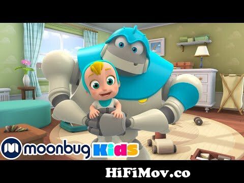 4 HOURS OF ARPO The Robot 🤖 - Robot On The Run! | Moonbug Kids TV Shows |  Cartoons For Kids from robot 2 Watch Video 