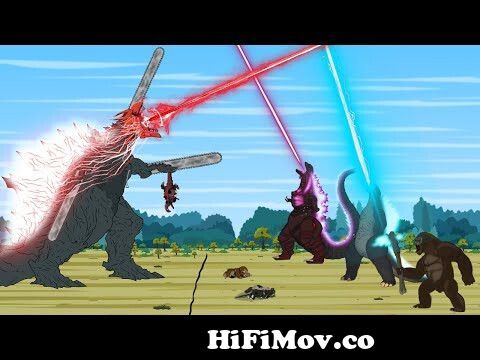 TEAM GODZILLA & KONG vs CHAINSAW GODZILLA EARTH: Who Will Win [P2] |  Godzilla Cartoon Compilation from godzill carton Watch Video 