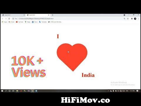 How to make blinking heart 💓 using html & css | blinking heart | heart  using html & CSS| @AzecSys from blink code in html Watch Video 