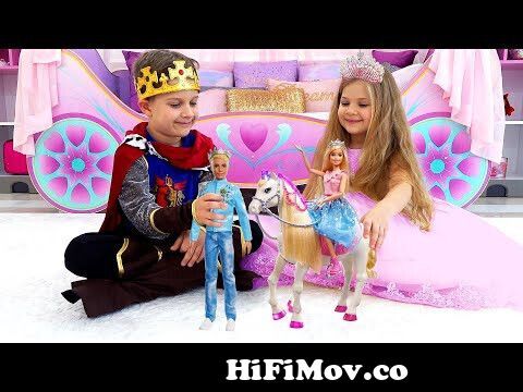 Diana and Roma play with Barbie Toys from Barbie Princess Adventure from  katum dawnloads Watch Video 