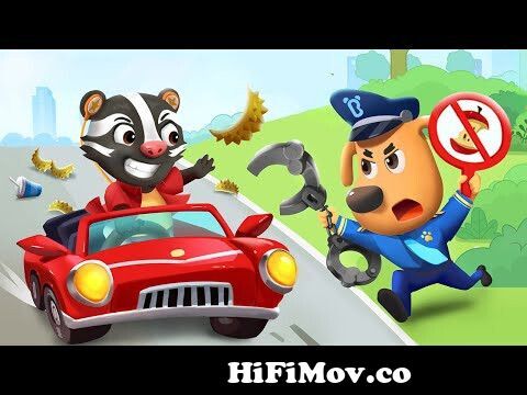 No No Throw Things Out of Window | Play Safe | Kids Cartoon | Sheriff  Labrador | BabyBus from flower bash Watch Video 