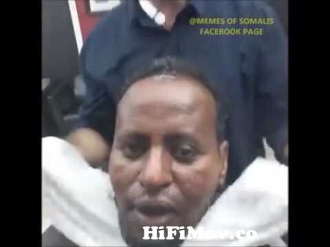Arab barber applies Diana cream on a Somali guy (Funny Video) from somalia  funny Watch Video 