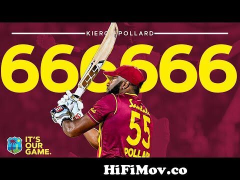 Kieron Pollard HITS Six Sixes in an Over!! | West Indies vs Sri Lanka | 1st  CG Insurance T20I from cric videos kiron pollard Watch Video 