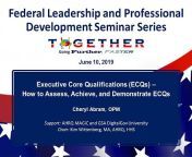 Federal Leadership Seminar Series