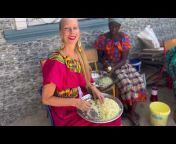 White woman in Afrika