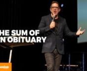 This morning we welcome our guest speaker Pastor John Morgan. He brings an incredible, thought provoking message called The Sum Of An Obituary. nWe hope this message blesses you and your family. Check out passionchurch.com for more messages like this!