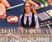 Learn how to play the casino game Let-It-Ride, from making a wager, to pulling your bet back, to getting paid. In this video, I explain the game from start to finish.nn------------------------------------------------------------------nnRELATED LINKS:nnFor a word-for-word break down of this video and the rest of the videos in this course, click the link below:nhttps://www.vegas-aces.com/site/articles/how-to-play-let-it-ride.htmlnnnnSPECIAL THANKS:nnI want to give a special thank you to the Wizard