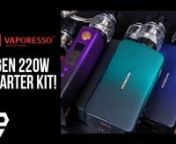 The Vaporesso GEN TC 220W Starter Kit is a high-powered vaping system equipped with a comprehensive temperature control suite,new AXON Chipset, paired with the flawless Vaporesso SKRR-S Sub-Ohm Tank!nnProduct showcased in this video:nnVaporesso GEN 220W &amp; SKRR-S Starter Kit:nhttps://www.elementvape.com/vaporesso-gen-220w-skrr-s-starter-kitnnFor more information, view our website at nhttps://www.elementvape.com/