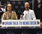 Here&#39;s Dan Shinder with David Segal at the Drum Talk TV News Desk during the NAMM Show to talk about David playing drums with Arthrogryposis, which is a fusing of the joints. David shows how he is able to hold his sticks with a specially made strap-mount he wears. David is an awesome traditional jazz drummer! David also answers Dan&#39;d question about what has caught his eye at the show.nnThe Drum Talk TV News Desk Reports are brought to you by FLOW CBD all-natural pain relief cream with NO THC! (U