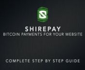 ShirePay is a UK based cryptocurrency solution provider offering Bitcoin payment merchant services to webmasters worldwidennYou (and only you) hold the private keys at all times maintaining total control over any received Bitcoin!nnShirePay offers a ‘pay as you go’ and ‘subscription based’ payment model. Email support is included within all packages. There is no minimum release threshold fee because only you hold the private keys with immediate access to all your Bitcoin. Our customer su
