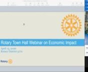 This video is a recording of the virtual town hall webinar session held on Monday, April 13, 2020 from 5 PM to 6 PM Pacific Time for Rotarians by Rotarians. The topic of discussion was the Economic Impact caused by COVID-19, focusing on issues regarding what you can do for your business, your career, and your financial well-being during these difficult times.nnModerator:n• Mitty Chang, CEO of Candeavorn(District Vocational Services Chair &amp; Rotary eClub of Silicon Valley)nn* * * * * * * * *