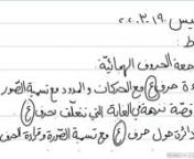 KG2 Arabic T3 W1 Lesson 1
