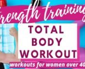 IF YOU ENJOY MY WORKOUTS, PLEASE CONSIDER SUPPORTING ME:nhttps://paypal.me/AngieFitnessTV?locale.x=en_USnnFIT OVER 40 BODY-MIND-SPIRIT PRIVATE FACEBOOK GROUP:nhttps://www.facebook.com/groups/131448358286891/?ref=bookmarksnnTHE FULL 60 MINUTE WORKOUT LINK;nhttps://www.youtube.com/watch?v=0RLD4xstgOE&amp;feature=youtu.bennnFull body workout for women over 40. All you need are 2 pairs of dumbbells, and this workout is perfect for ALL levels. So, push play &amp; let&#39;s get going �nnFitness with Ang