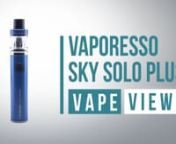 Vaporesso Sky Solo Plus Kit: https://www.vapesuperstore.co.uk/products/sky-solo-plus-vape-kit-by-vaporessonnThe Sky Solo Plus from Vaporesso is a portable Sub Ohm kit with plenty of battery life and great flavour thanks to the GT coils. Slightly larger than the Solo, this kit has a 3000mAh battery. nnAn ideal starter kit for those getting into Sub-ohm vaping or as a portable option for those looking for something a little more pocket-friendly. nnIf you&#39;re looking for a portable sub-ohm kit that