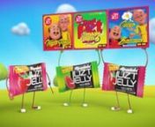 Ad for free Motu Patlu stickers available with Alpenliebe Juzt Jelly candy.