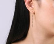 Medium Chain Dangle Earrings Long Model from dangle