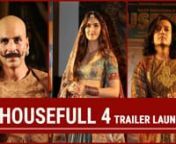 There was an amazing trailer launch for &#39;Housefull 4&#39; in Mumbai, where the cast landed in their looks from the past , 1419. Hours after the arrival of the trailer, &#39;Housefull 4&#39; was among the most discussed points on Twitter on Friday. While the reactions for the trailer were mixed, the netizens thought of various memes and negative remarks, but the cast appears to be very certain about the movie, as they set up an amazing launch. The film is a comedy based on two eras, the 14th century and the