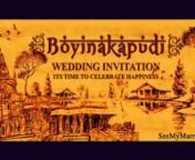 Customize this video at https://seemymarriage.com/product/traditional-gold-theme-wedding-invitation-with-animated-hindu-temples-in-background/nCreate more Wedding invitations @ https://seemymarriage.com/create-wedding-invitation-video-card/nCreate Wedding videos @ https://seemymarriage.com/video-invitations/?pa_events=WeddingnAbout the Video nnTags / Styles nArranged,Ganesha,Hindu,North Indian,Rajasthani,South Indian,Tamil,Telugu,Top Rated,Traditional,Unique