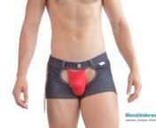 Shop now: https://mensunderwear.io/product/candyman-mens-cowboy-costume-outfit-trunks/nnCandyMan Underwear Men’s Cowboy Costume Trunks feature cutout shorts with fringed side detail and bandanna accessory. The pouch covered in a sexy lace fabric.