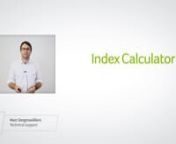 De Pix4Dmapper Index Calculator is een hulpmiddel voor precisielandbouw. Hiermee kunt u:n- Genereer een indexkaart / indexraster waarbij de