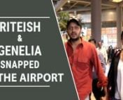 Riteish Deshmukh, who was spotted at the airport dropping off his wife, Genelia Deshmukh recently was snapped picking her up. The couple looked cute as they walked hand in hand towards their car. The Housefull 4 actor can be seen in a carrot red shirt with blue jeans and a cap while Genelia oped for a white top with a jazzy black jacket and jeans.