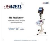Great user training video for the BBS Revolution bladder scanner. If you have any questions, please reach out to your local BD/Bard Medical rep or contact dBMEDx directly at info@dbmedx.com or 720-515-6630