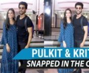 Pulkit Samrat and Kriti Kharbanda were spotted outside Anees Bazmee&#39;s office. Kriti looked absolutely pretty in a blue dress while Pulkit opted for an all-black outfit. They stopped and posed for the paps outside the office. On the work front, they will be next seen in Anees Bazmee&#39;s &#39;Pagalpanti&#39;. The movie features John Abraham, Anil Kapoor, Ileana D&#39;Cruz, Urvashi Rautela and Arshad Warsi in the lead. It is set to hit the screens on November 22.