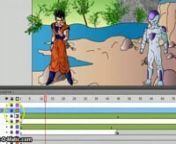 DBZ: Gohan vs. FriezanCharacters: Gohan is the son of Goku, protagonist of popular cartoon Dragon Ball Z. Frieza is an alien in the cartoon and the main villain of it.nPlot: Gohan is fighting the Frieza, who wants to destroy the earth and anyone who comes in his way of accomplishing the task. Gohan overpowers Frieza and ultimately destroys him and saves everyone.