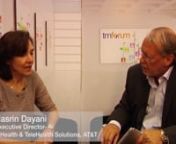 Nasrin Dayani, Executive Director - mHealth and TeleHealth Solutions talks to Mike Barrell about howAT&amp;T and Ericsson enable service innovation and new business ecosystems.