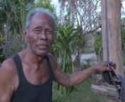 Tagbanua elderly Alberto Conzales Caballero expresses his gratitude to