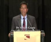 Dr. Sanjay Gupta, CNN chief medical correspondent, speaking at the Dorothy C. Fuqua Lecture at Skyland Trail on September 17, 2013. Dr. Gupta moderated a conversation with Dr. Ray Kotwicki, Skyland Trail chief medical officer; Dr. Alex Crosby, CDC medical epidemiologist; and Linea and Cinda Johnson, co-authors of Perfect Chaos.