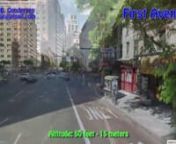 I have made a tour of the New York City Marathon course, using pictures from Google Stret View. It includes markers for each 5 km and each 5 miles and altitude information. It also includes major street names and real New York music.nGoogle doesn&#39;t have images for the Verrazano Bridge in the beginning. There I have inserted footage from my