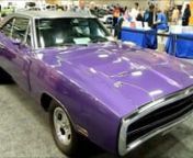 One purple 1970 Dodge Charger RT 2014 San Diego International Auto Show on the floor.