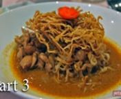 In part 3 of this four-part video series from the Mandarin Oriental in Bangkok, Thailand, Chef Narain Kiattiyotcharoen demonstrates how to make authentic chicken curry with egg noodles. This unique dish draws inspiration from Myanmar in its use of both curry powder and paste.nnRead more about our trip to Thailand: http://www.jetsetextra.com/destinations/asia/thailand/bangkok/part-1-los-angeles-to-bangkok-from-one-city-of-angels-to-anothernnEgg noodles in chicken curry sauce recipe:n(Serves four)