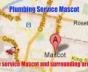 http://www.plumbertotherescue.com.au Plumbing Service Mascot 1800 864 538nPlumber To The Rescuen2/377 Kent Street, Sydney NSW 2000nPh: 1800 864 538nnPlumber To The Rescue have the experienced, professional and trained plumbers. We offer trustworthy technicians, 24/7 rescue service and up front honest pricing in Mascot and surrounding areas.