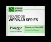 http://www.novedge.com/products/3180?AFTK=NVGVMnnWhat it&#39;s AboutnnJoin us as Paul Gaboury the 3D Product Development Manager of Pixologic Inc highlights new features in ZBrush 4R6 for Win. Paul will extensively cover ZRemesher along with the new brushes,Trim and Crease. He will also be walking us through how using polygroups with DynaMesh can create a unique workflow for design. Don’t miss out on this opportunity to discover what ZBrush can do for you.n nThe webinar is free and lasts about abo