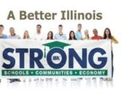 IEA President Cinda Klickna rallies members around the push for a graduated income tax for Illinois.