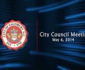 City of SalisburynNorth CarolinanCOUNCIL MEETING AGENDAnMay 6, 2014 - 4:00 p.m.nn 1. Call to order.nn 2. Invocation to be given by Mayor Pro Tem Blackwell.nn 3. Pledge of Allegiance.nn 4. Recognition of visitors present.nn 5. Council to receive a presentation from Representative Carl Ford.nn 6. Mayor to proclaim the following observance:nntLETTER CARRIERS’ FOOD DRIVE DAYntMay 10, 2014ntNATIONAL POLICE WEEKntMay 11-17, 2014ntPEACE OFFICERS MEMORIAL DAYntMay 14, 2014ntARMED FORCES DAYntMay 17, 2