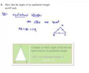 NCERT Class 9th Maths Chapter 7 Triangles Exercise 7.2 Question 8