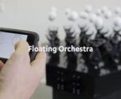 Here is the next generation of Floating Forecaster, the Floating Orchestra.nnThe Idea: 19 spheres come to life, as you become a supernatural conductor. Each ball becomes an orchestral instrument that increases in volume as it physically rises. You can create your own soundscape whilst the balls levitate and dance to the music. nnThis is currently controlled via the touch screen of an iPhone, however, it may soon be naturally controlled with your movement. nnIt&#39;s proven to be hugely successful in