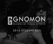 Gnomon is very proud to present our brand new 2014 Student Reel, featuring some of the very best work from Gnomon students! This collection shows a variety of work from both our full-time program and extension students, highlighting their skills in visual effects, animation, modeling, character design, environment design and more. Thanks to all of our students for continuing to raise the bar!nnSee more student reels at http://www.gnomonschool.com/student_work/reels/